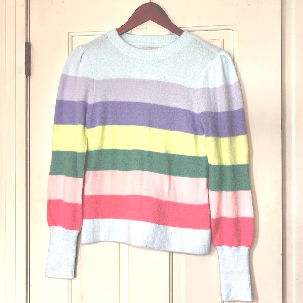 NEW Loft Striped Soft Sweater Size Small New With Tags NWT - Picture 7 of 7